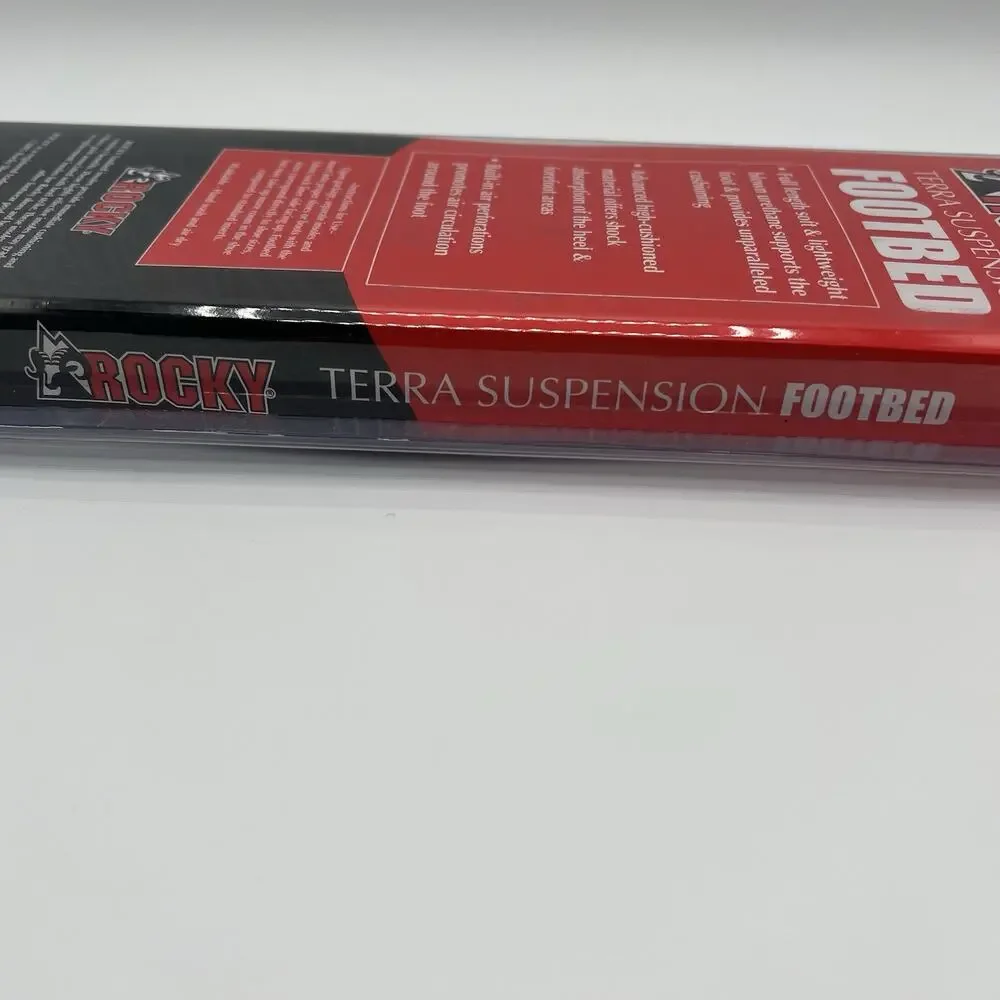 Rocky Terra Suspension Footbed Insoles Support Size 9 Black - NEW in Package